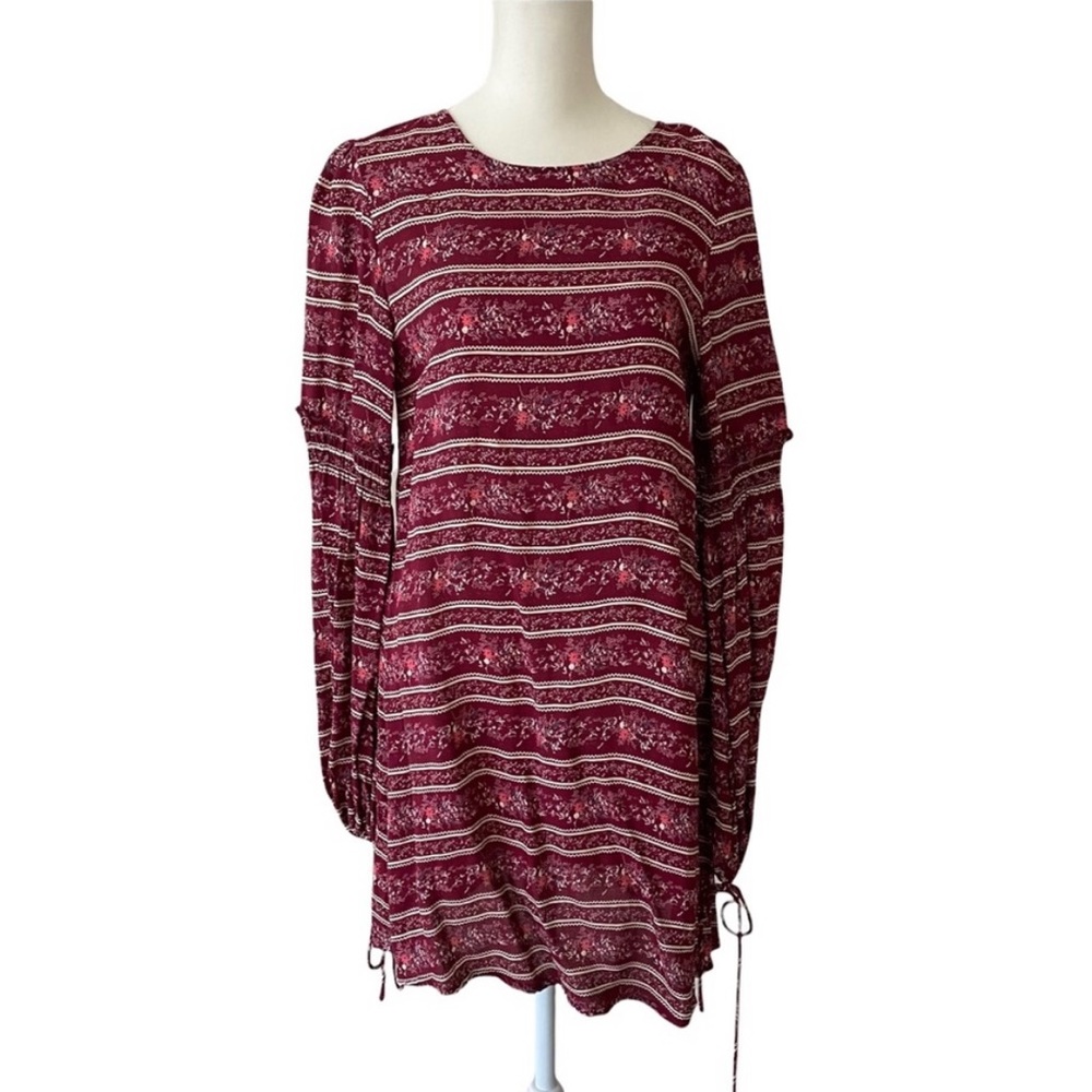 TULAROSA smocked floral low back shift DRESS XS